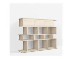 Konfigurierbare Bücherregal Esche - Furnier