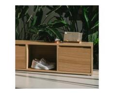 Konfigurierbares Schuhregal aus Eiche - online ganz einfach selbst designen!