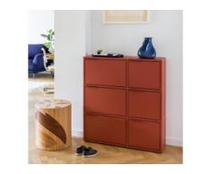 Konfigurierbares Schuhregal in modernem Rot - online ganz einfach selbst designen!