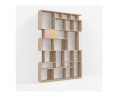 Konfigurierbare Eichen-Bücherregal - Furnier