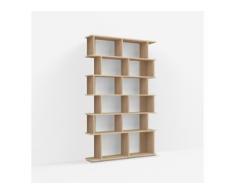 Konfigurierbare Eichen-Bücherregal - Furnier