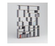 Individualisierbar: Bücherregal aus Multiplexplatte in Grau - Moderne Designer-Möbel nach Maß.