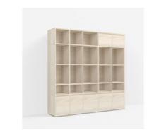 Konfigurierbare Bücherregal Esche - Furnier