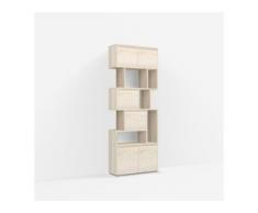 Konfigurierbare Bücherregal Esche - Furnier