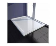 vidaXL Duschtasse ABS Rechteckig Weiß 80×110 cm