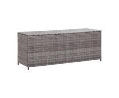 vidaXL Gartenbox Grau 120×50×60 cm Poly Rattan