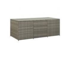 vidaXL Gartenbox Poly Rattan 180×90×75 cm Grau