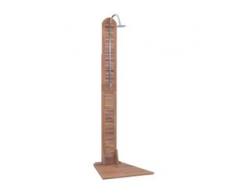 vidaXL Gartendusche Teak Massiv 70 x 75 x 204 cm