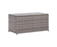 vidaXL Gartenbox Poly Rattan 100×50×50 cm Grau
