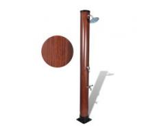 vidaXL Solar Schwimmbaddusche Outdoor-Dusche in Holzoptik 1,96 m