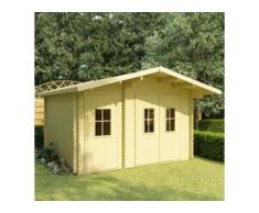 vidaXL Blockhaus 44 mm 410×320×264 cm Massivholz Kiefer
