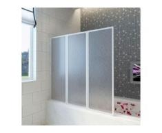 vidaXL Badewannen Faltwand Duschabtrennung 141 x 132 cm