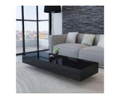 vidaXL Couchtisch Hochglanz Schwarz