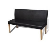 vidaXL Kunstledersofa Braune Lederbank