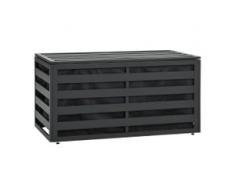 vidaXL Gartenbox Aluminium 100x50x50 cm Anthrazit