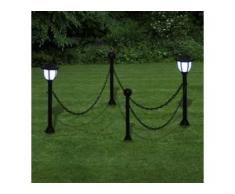 vidaXL 2x LED Lampe Solarleuchte Außenlampe Gartenleuchte Laterne