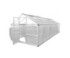 vidaXL Gewächshaus Aluminium 481 x 250 x 195 cm 23,44 m³