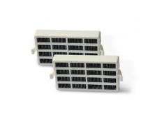 2x Bauknecht HYG001 (481248048173) Whirlpool ANT001 (481248048172) kompatibler Filter