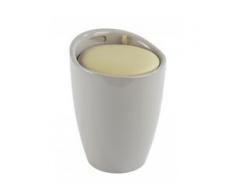 WENKO Hocker Candy Taupe, Badhocker, mit abnehmbarem Wäschesack