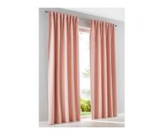 Mikrofaser Vorhang (2er Pack) rosa bonprix