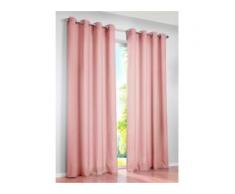 Mikrofaser Vorhang (2er Pack) rosa bonprix