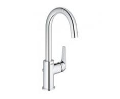 Grohe Start Flow Waschtischarmatur L-Size verchromt, wasssersparend und mit schwenkbarem Auslauf