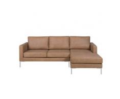 Fredriks Ecksofa Portobello IV Hellbraun Echtleder 207x75x155 cm