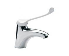 Klinikarmatur medizinische Waschtischarmatur Badarmatur Wasserhahn für Waschbecken mit langem antiseptisch beschichtetem Hebel für Arztpraxis, Labor