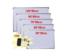 COSTWAY Whiteboard Magnettafel Schreibttafel Pinnwand Wandtafel Board Memoboard mit Alurahmen 120x90 cm