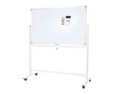 Whiteboard HHG-835, Magnettafel Memoboard Pinnwand, mobil rollbar inkl. Zubehör ~ 150x100cm