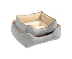 Hunter Hundesofa White Dots grau, Größe: 40 cm