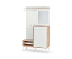 Flurschrank mit Schuhkipper und Spiegel