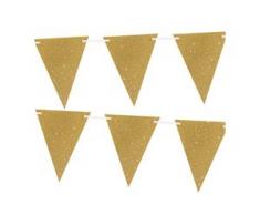 Wimpelkette "Glitter", gold, 6 m