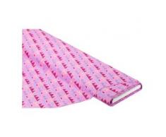 Baumwollstoff "Wimpelkette", rosa-color