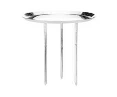 Kerzenhalter für LED Kerzen, silber, 8 cm Ø, 4 Stück
