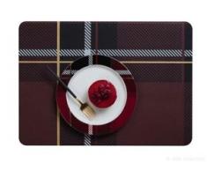 Tischset, Tartan rot