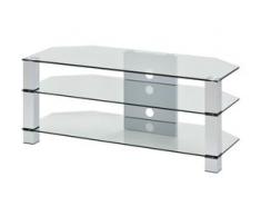 TV-Rack Merseburg II ¦ transparent/klar ¦ Maße (cm): B: 120 H: 50 T: 50