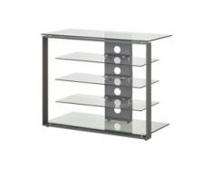 TV-Rack Ostritz ¦ transparent/klar ¦ Maße (cm): B: 79 H: 66 T: 40