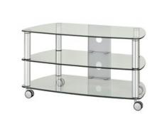 TV-Rack Monheim I ¦ silber ¦ Maße (cm): B: 95 H: 53 T: 52