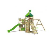 Spielturm mit Rutsche und Schaukel RiverRun Royal XXL