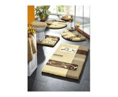 Supersoft Badgarnitur mit rutschhemmender Latexierung, Größe 112 (Deckelbezug mit Kordel, 47/ 50 cm), Creme