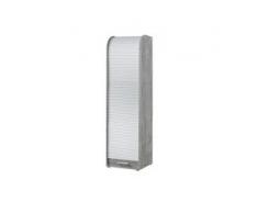 Rolloschrank Rot ¦ grau