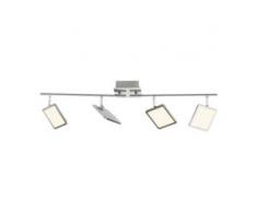 Brilliant Leuchten Uranus LED Spotrohr 4flg eisen/weiß easyDim weiß Deckenstrahler Strahler Spots Lampen Deckenleuchten
