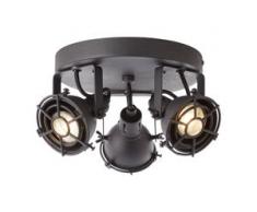 Brilliant Leuchten Jesper LED Spotrondell 3flg schwarz korund Deckenstrahler Strahler Spots Lampen Deckenleuchten