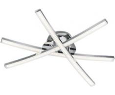 TRIO Leuchten,LED Deckenleuchte CAPELLA silberfarben LED Deckenleuchten LED-Lampen und LED-Leuchten Lampen Leuchten