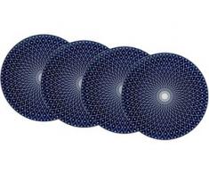 Ritzenhoff & Breker Speiseteller ROYAL REIKO (4 Stück) blau Teller Geschirr, Porzellan Tischaccessoires Haushaltswaren