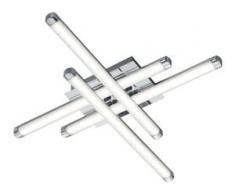 TRIO Leuchten,LED Deckenleuchte STREET silberfarben LED Deckenleuchten LED-Lampen und LED-Leuchten Lampen Leuchten