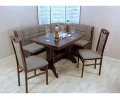 Eckbankgruppe Madrid (Set, 4-tlg) braun Sitzbänke Nachhaltige Möbel Sitzmöbel-Sets