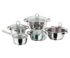 KING Topf-Set New Silver Line Glass (Set, 10-tlg.) silberfarben Topfsets Töpfe Haushaltswaren Topf
