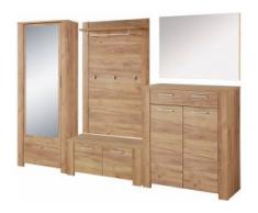 GERMANIA Garderoben-Set GW-Castera (Set, 5-tlg) beige Kompaktgarderoben Garderoben Kastenmöbel-Sets
